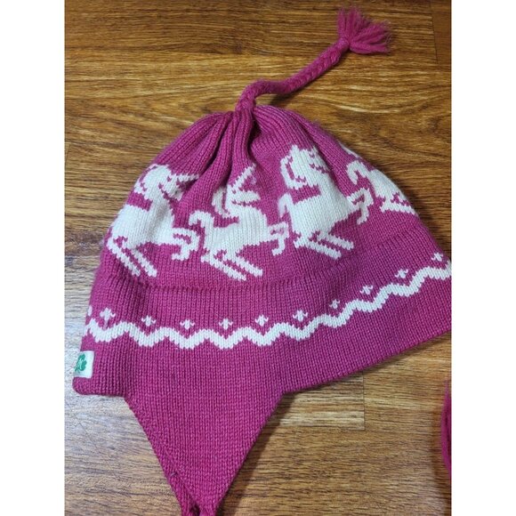 Original Moriarty Hat Made in Stowe, Vt Pink Unicorns - Picture 2 of 5